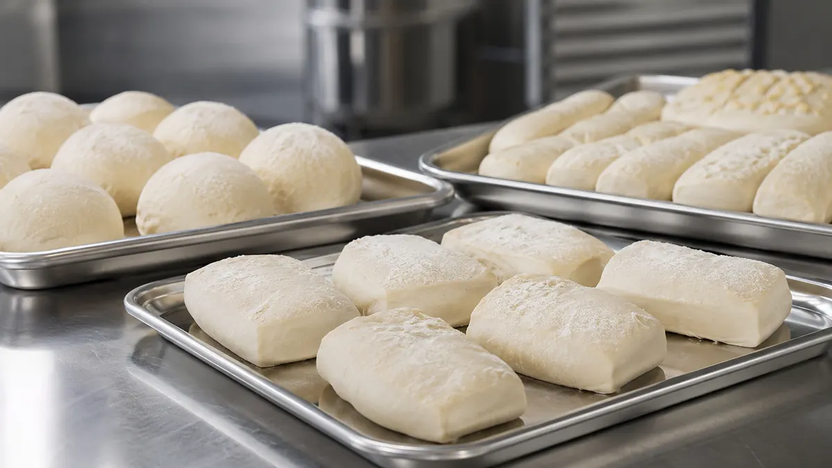 Massas preparadas para congelamento